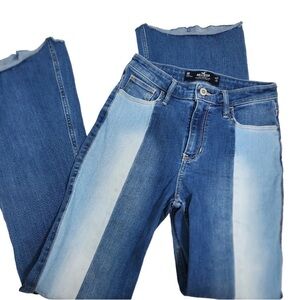 Hollister Women's Blue Ombre Straight Leg Jeans